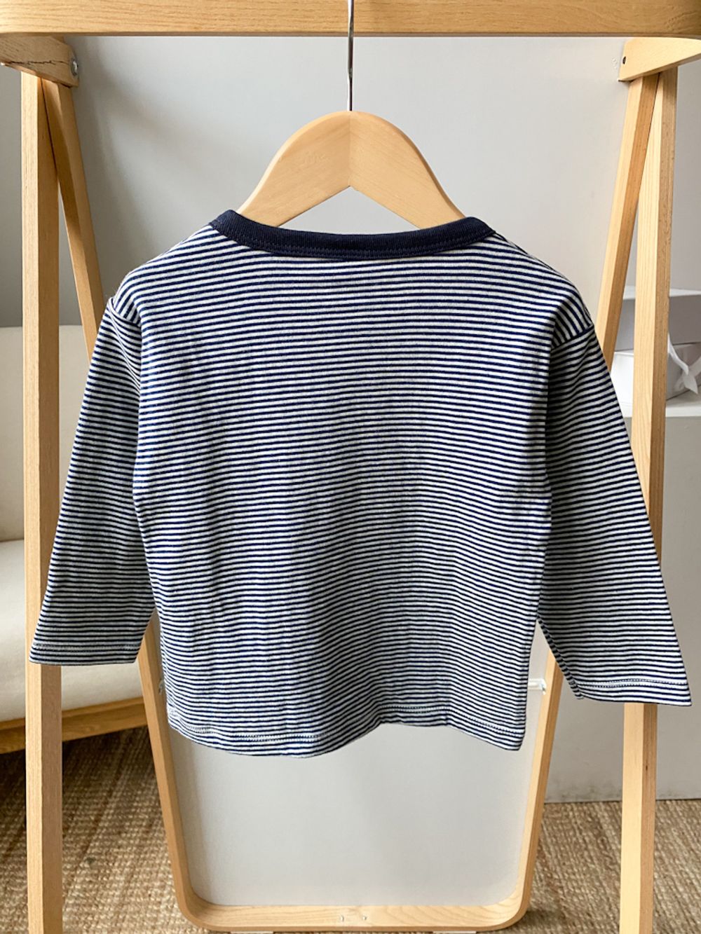 Новый хлопковый лонгслив  Petit Bateau, 86