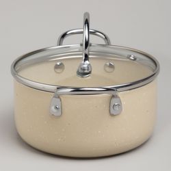 КАСТРЮЛЯ AGNESS С АНТИП. ПОКР. И СТЕКЛ. КРЫШКОЙ 950 МЛ, 14*7 СМ