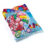 Шар воздушный Alingar, №10, "Счастья" №1, ассорти (рисунок букет из воздушных шаров), 100шт/уп, пакет с европодвесом