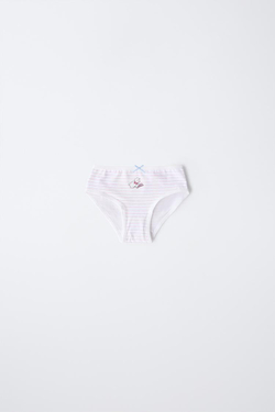 ZARA НАБОР ИЗ ШЕСТИ ТРУСОВ С ОВЕЧКАМИ, РОЗОВЫЙ