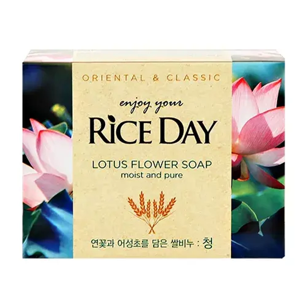 Мыло туалетное с экстрактом лотоса RICE DAY Lotus Flower Soap 100 гр