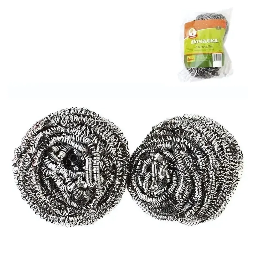 Мочалка Умничка спираль 2 шт.
