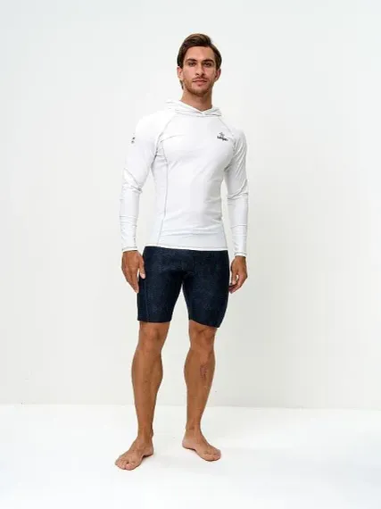 Футболка рашгард лонгслив Sargan Скелетон-Сап Худи UPF 50+ белый