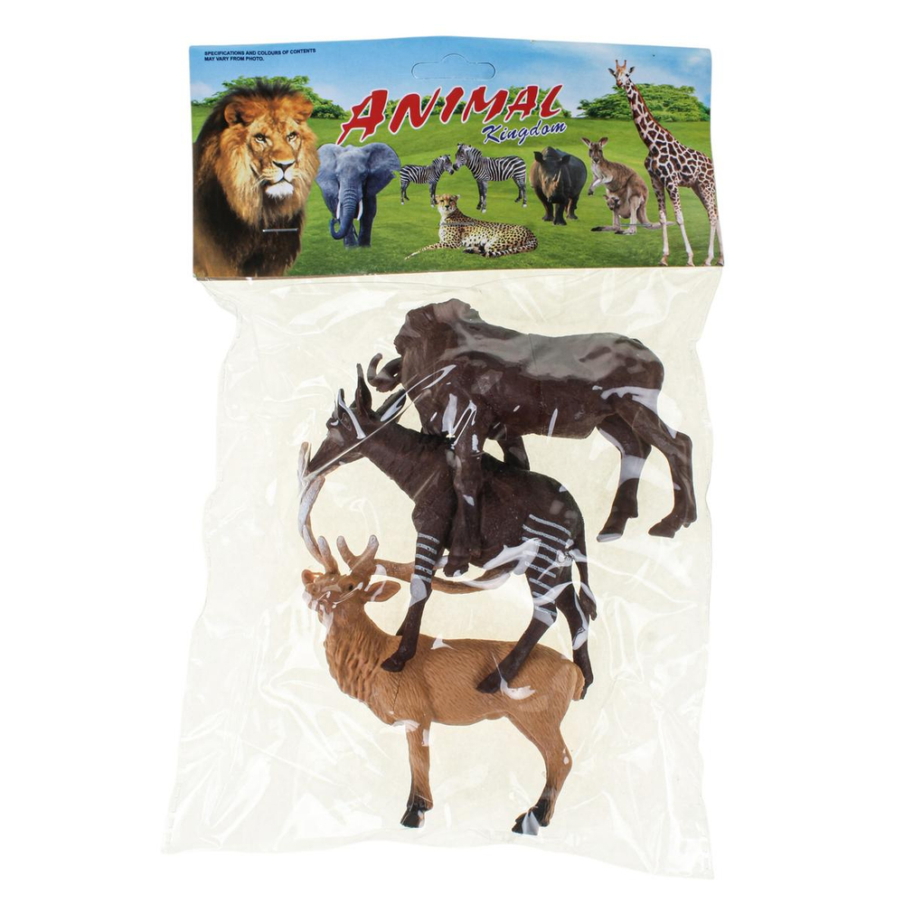 Набор диких животных 3шт, пакет DY518-32