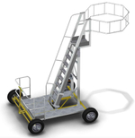 Вышка-стремянка алюминиевая для нефтяной промышленности MEGAL ВСА-4.2Н (2,8-4,2) -2