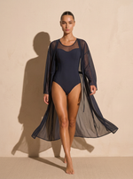 Накидка пляжная Сетка Черная