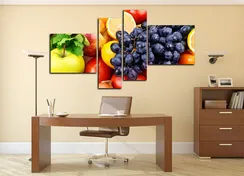 Модульная картина " Фрукты и овощи "