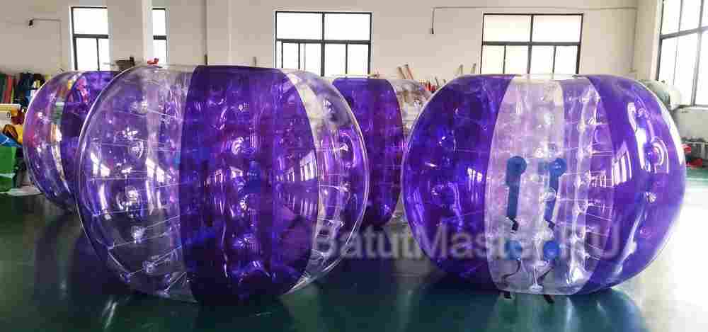 Бампербол «Прозрачно - фиолетовый», ПВХ, диаметр 1,8 м