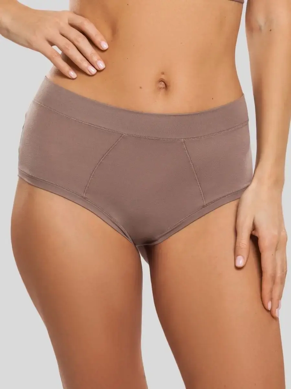 Трусы шортики высокие бамбук