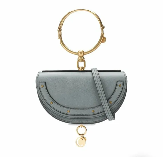 Сумка Chloé Nile Minaudiere голубой