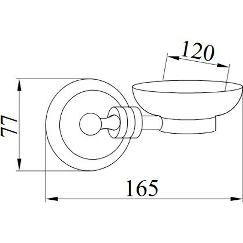 Мыльница Boheme Hermitage 10322 BRONZE