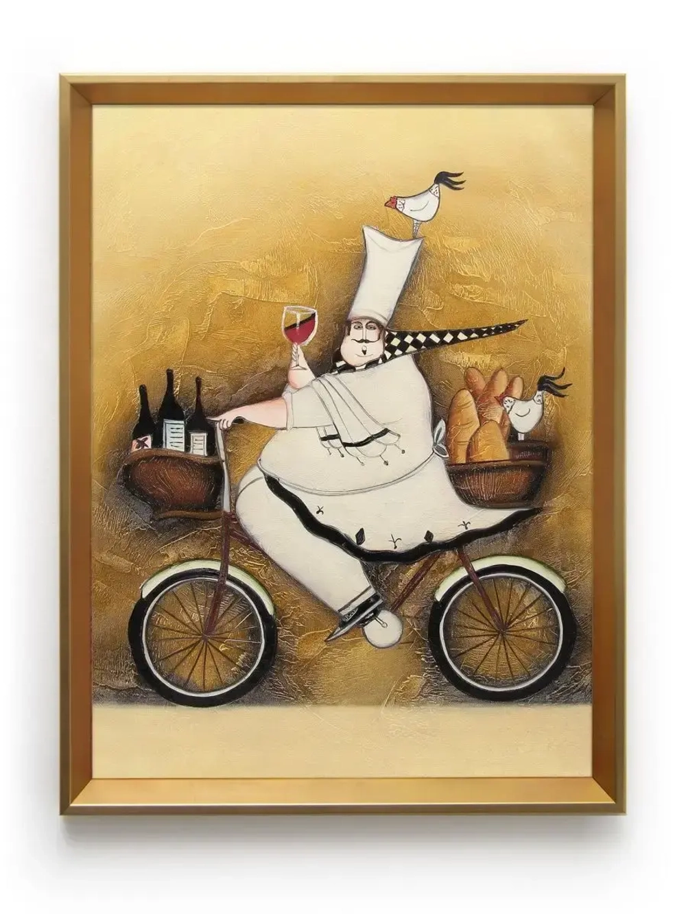 Картина настенная в багетной раме "Повар" 42*32 см