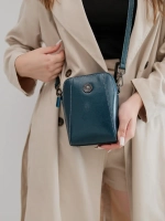 Сумка через плечо маленькая кросс боди для телефона кожаная