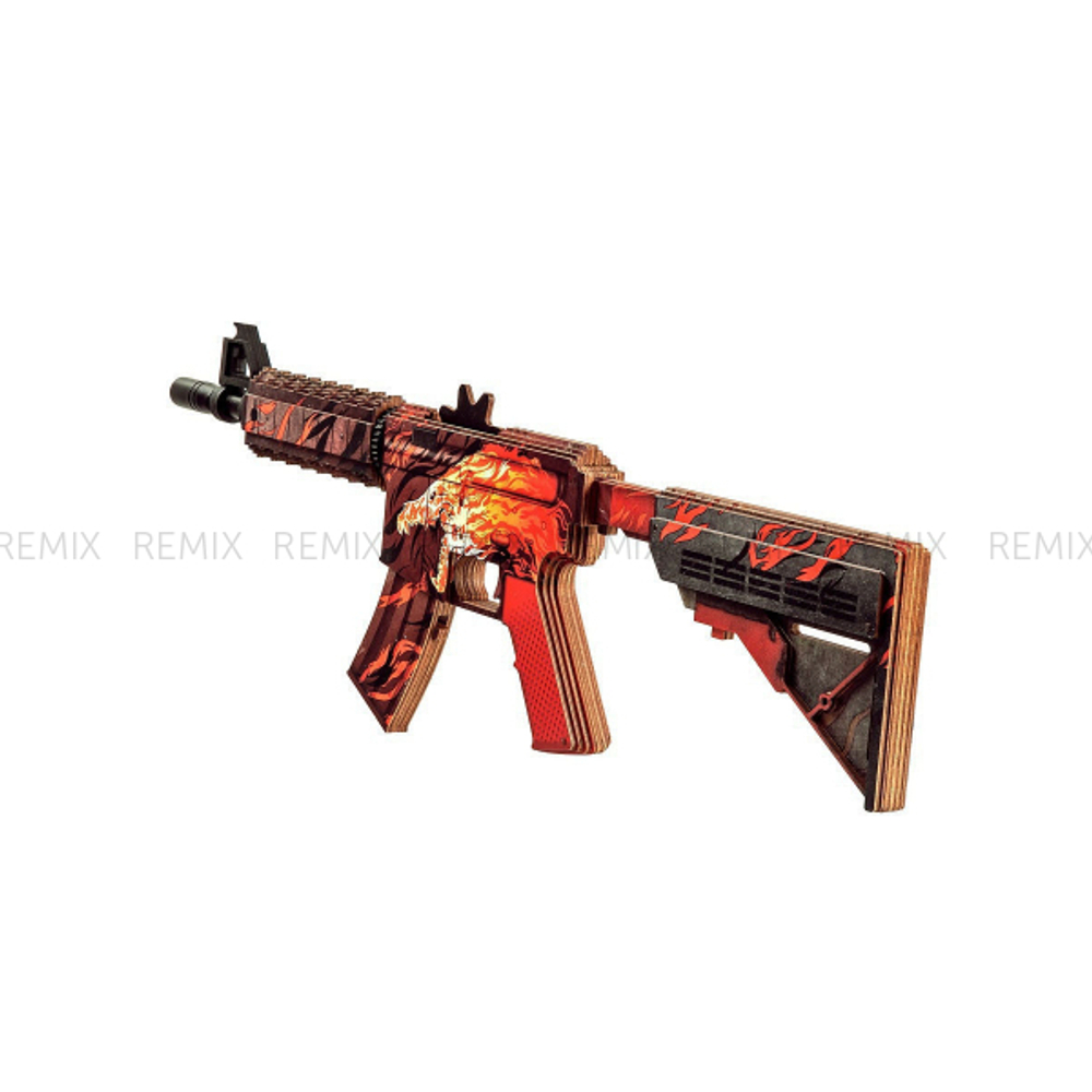Деревянный автомат М4А4 версия 1.6
