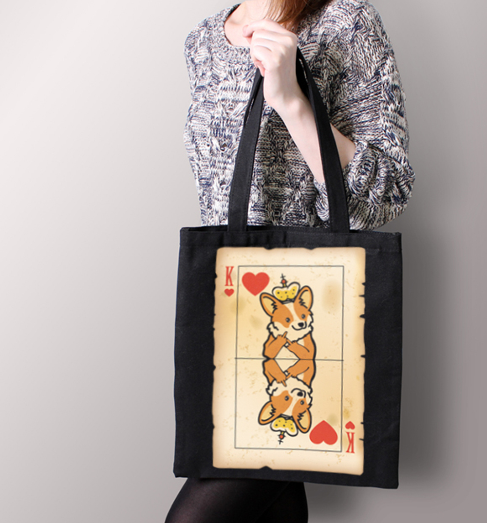 Тканевая сумка "Корги - король"