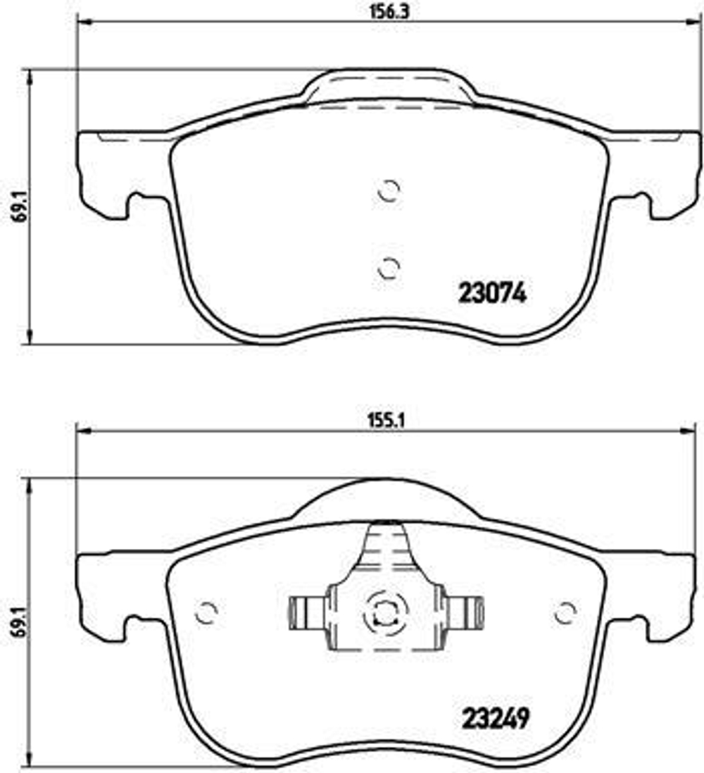 BREMBO - P86020-BRB - Brake Pad Set, disc brake