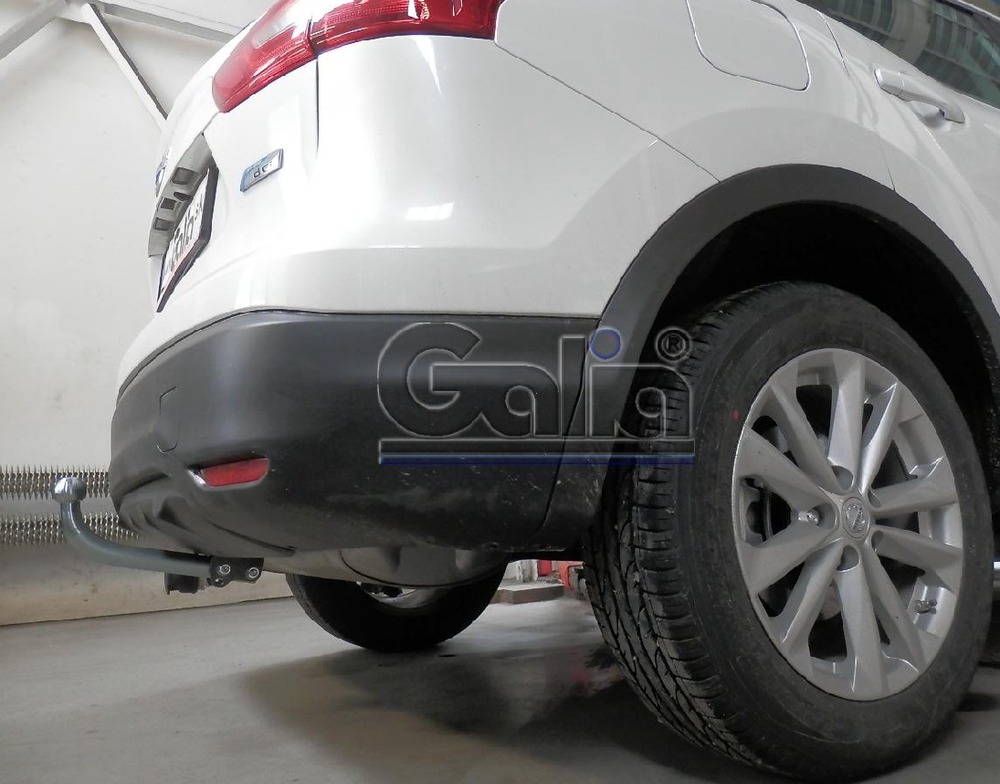 Фаркоп оцинкованный Galia N054A для Nissan Qashqai 2007-2014, Qashqai 2 2014-(паспорт и сертификат в комплекте)(без электрики)