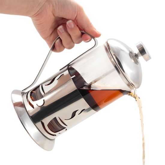 Френч-пресс 600 мл. с мерной ложкой Ofenbach NB 100605 стекло, нержавеющая сталь