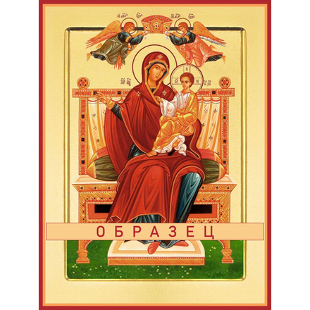 Богоматерь на троне икона Божией Матери БМ-140 (бм/Т/4/1)