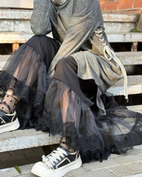 Юбка / нижняя юбка с кружевом