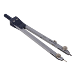 Готовальня 3 пред: циркуль металлич,грифели,точилка,пласт.футляр