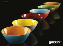 Guzzini Салатница My Fusion 20 см серая-желтая