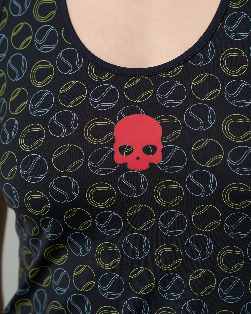 ОДЕЖДА ДЛЯ ТЕННИСА Женская, Майка HYDROGEN TENNIS BALL TECH TANK .