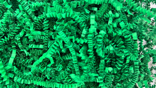 Бумажный наполнитель для подарков Изумруд 500гр (ширина 3мм)