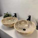 Раковина из оникса ПАРА! Bowl Grey TinLip BO-62977 45*45*17 42