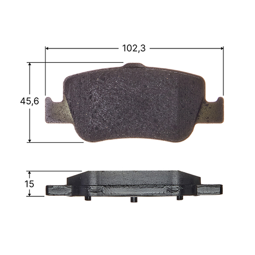 Колодки тормозные дисковые Avantech задние (противоскрипная пластина в компл.) AV823
