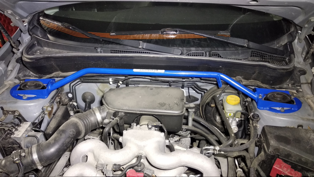 Распорка передних стоек (цельная) Subaru Forester 3 (SH) и Subaru Impreza (GH)