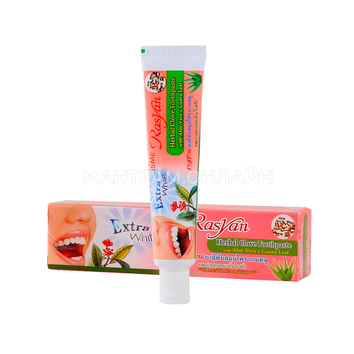 Зубная паста Isme Rasyan Herbal Clove Toothpaste Extra White отбеливающая с экстрактом гвоздики 30 г