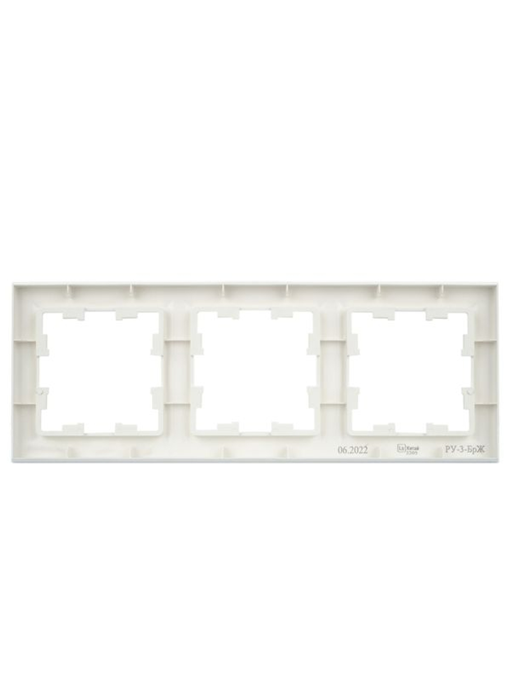 Рамка 3-м BRITE РУ-3-БрЖ жемчуж. IEK BR-M32-K36