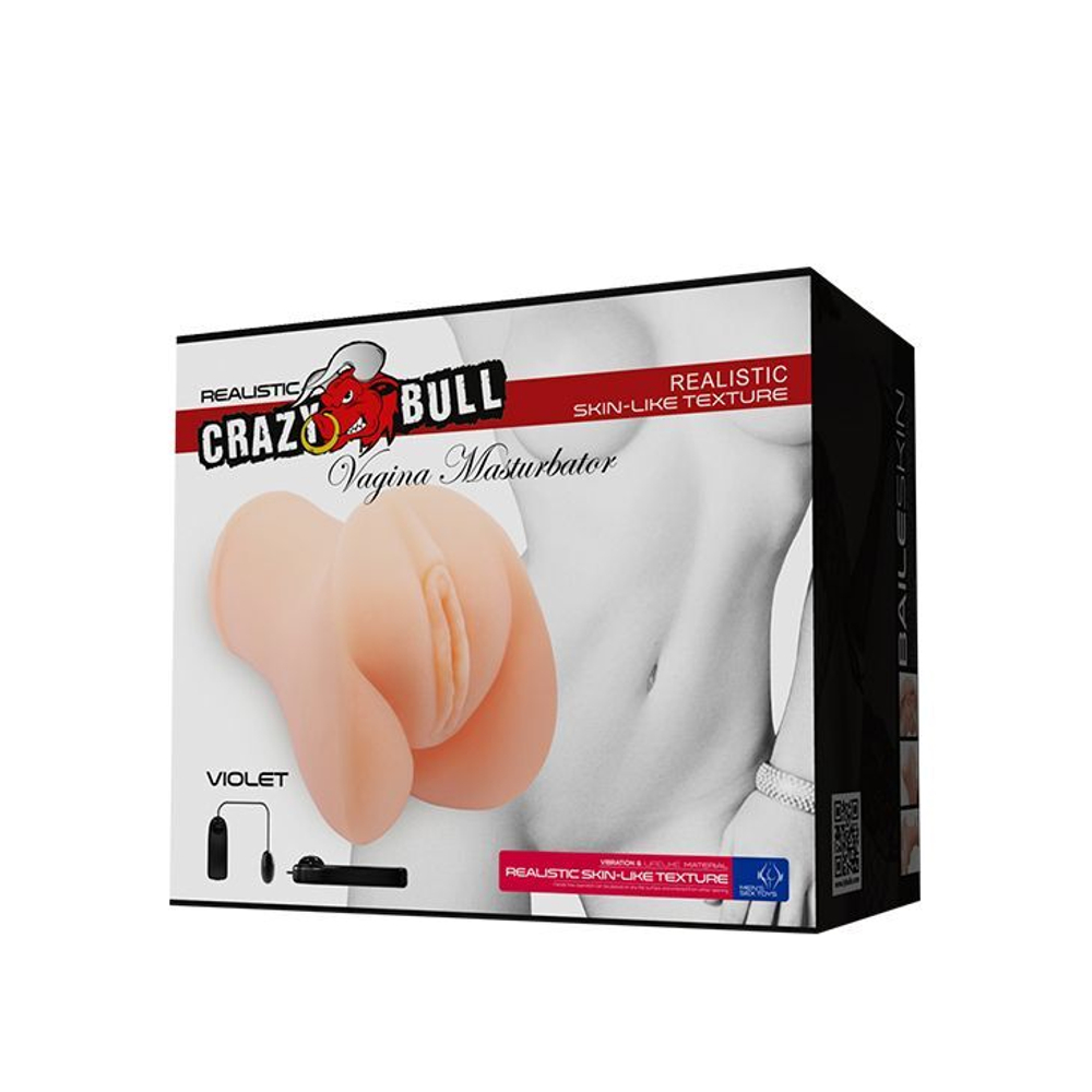 Мастурбатор-вагина Baile Шанхайский Цветок, вибрация, 13 см