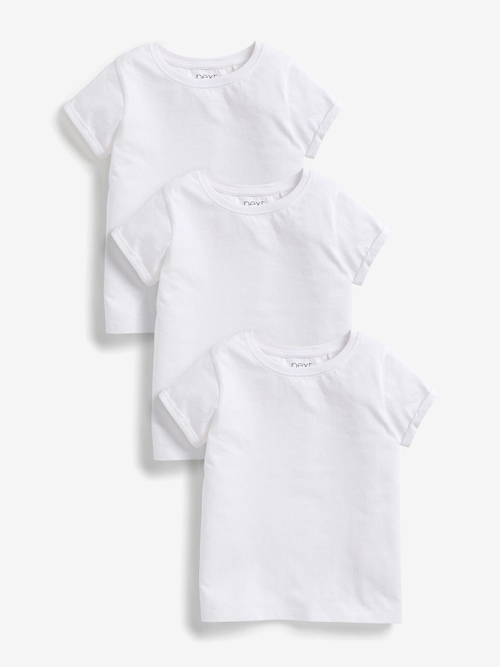 Футболка для девочки Next 386-917, 3 шт., Белый