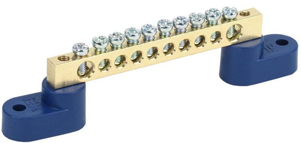 Шина нулевая ШНИ-6х9-10 У2-С на 2-х. угл. изол. IEK YNN10-69-10C2-K07 Шина нулевая ШНИ-6х9-10 У2-С на 2-х. угл. изол. IEK YNN10-69-10C2-K07