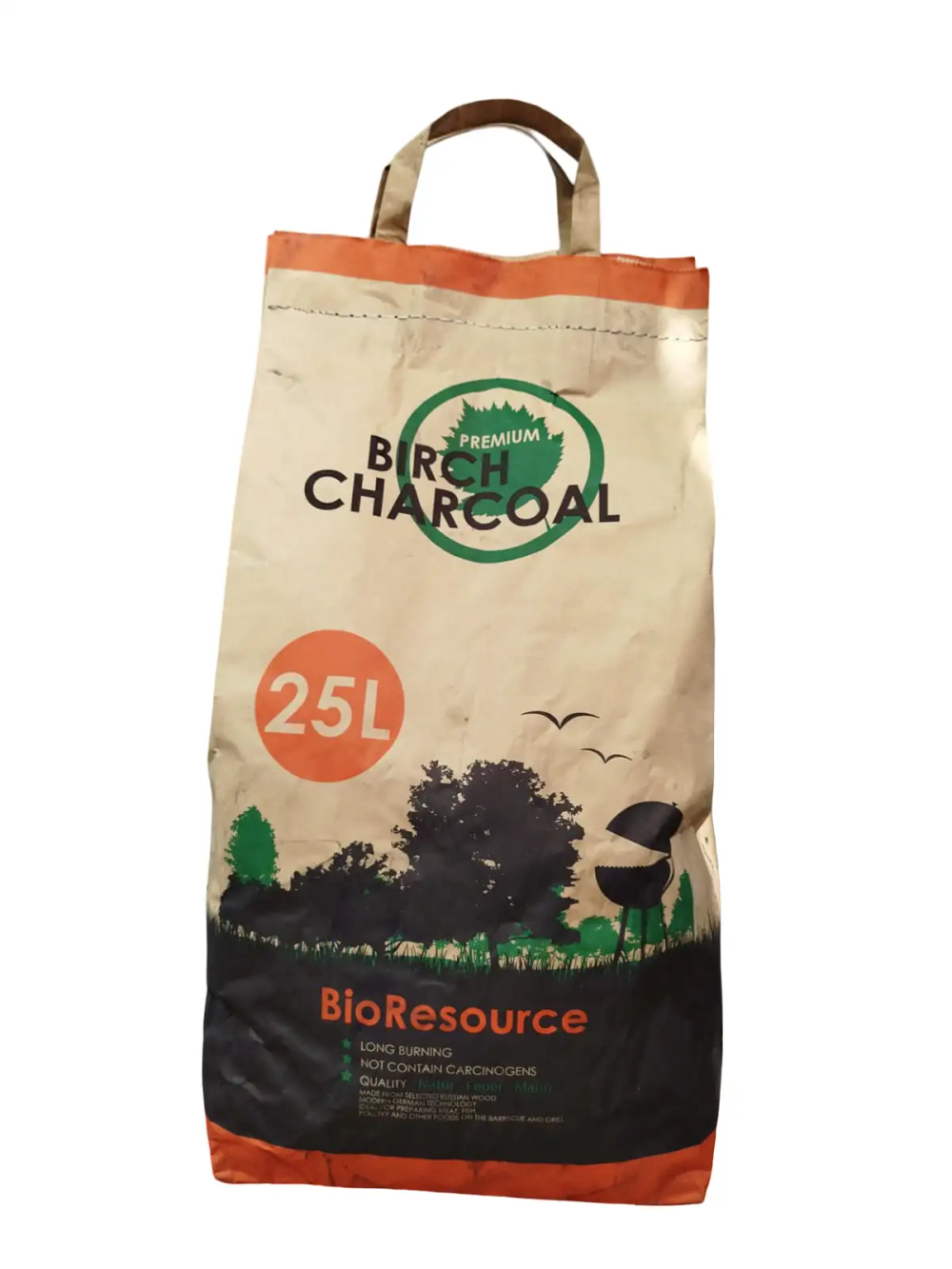 Уголь древесный Birch Charcoal 25л вес 2.5кг