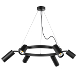 LR016373873 Люстра RULLO 6х50W GU10 ЧЕРНЫЙ (571016+214437-3+214487-3)