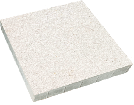 Тротуарная плитка КВАДРАТ 600х600 мм - Стоунмикс Белый