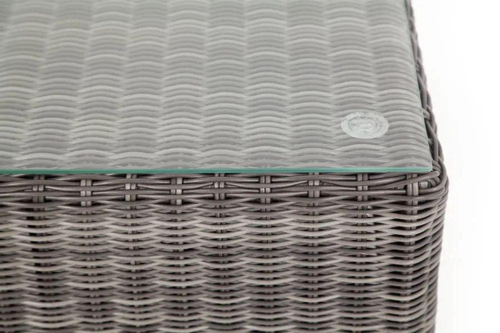 "Лунго" журнальный столик плетеный, цвет графит