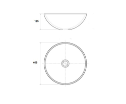 Раковина-чаша Bronze de Luxe Марракеш, 405x405x125
