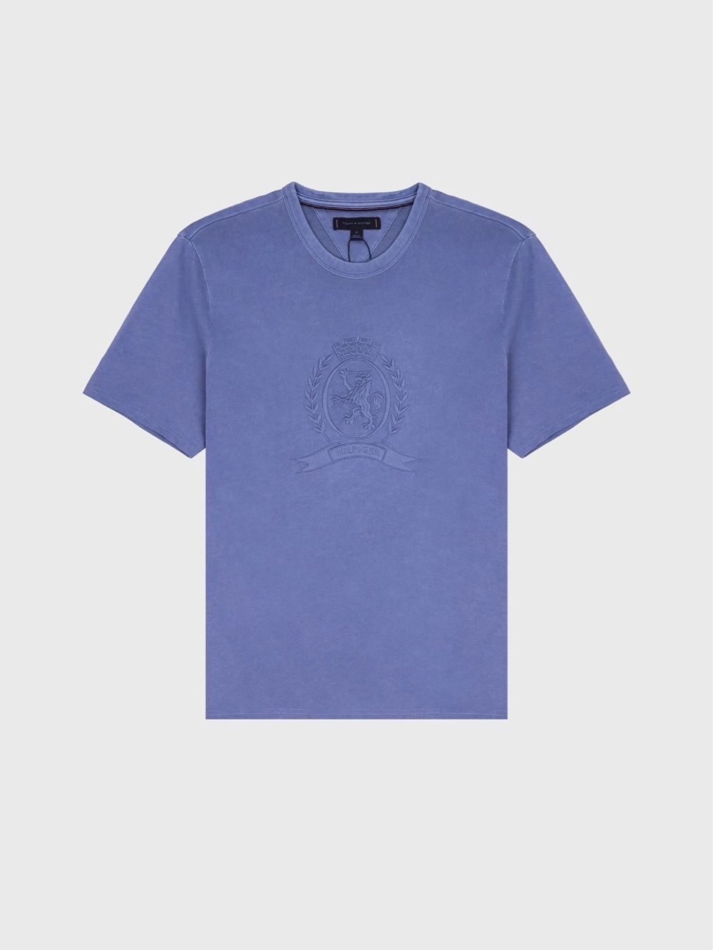 Футболка Tommy Hilfiger Laurel Leaf Logo Garment-Dyed Faded Indigo