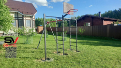 Монтаж уличного спортивно-игрового комплекса Sv Sport