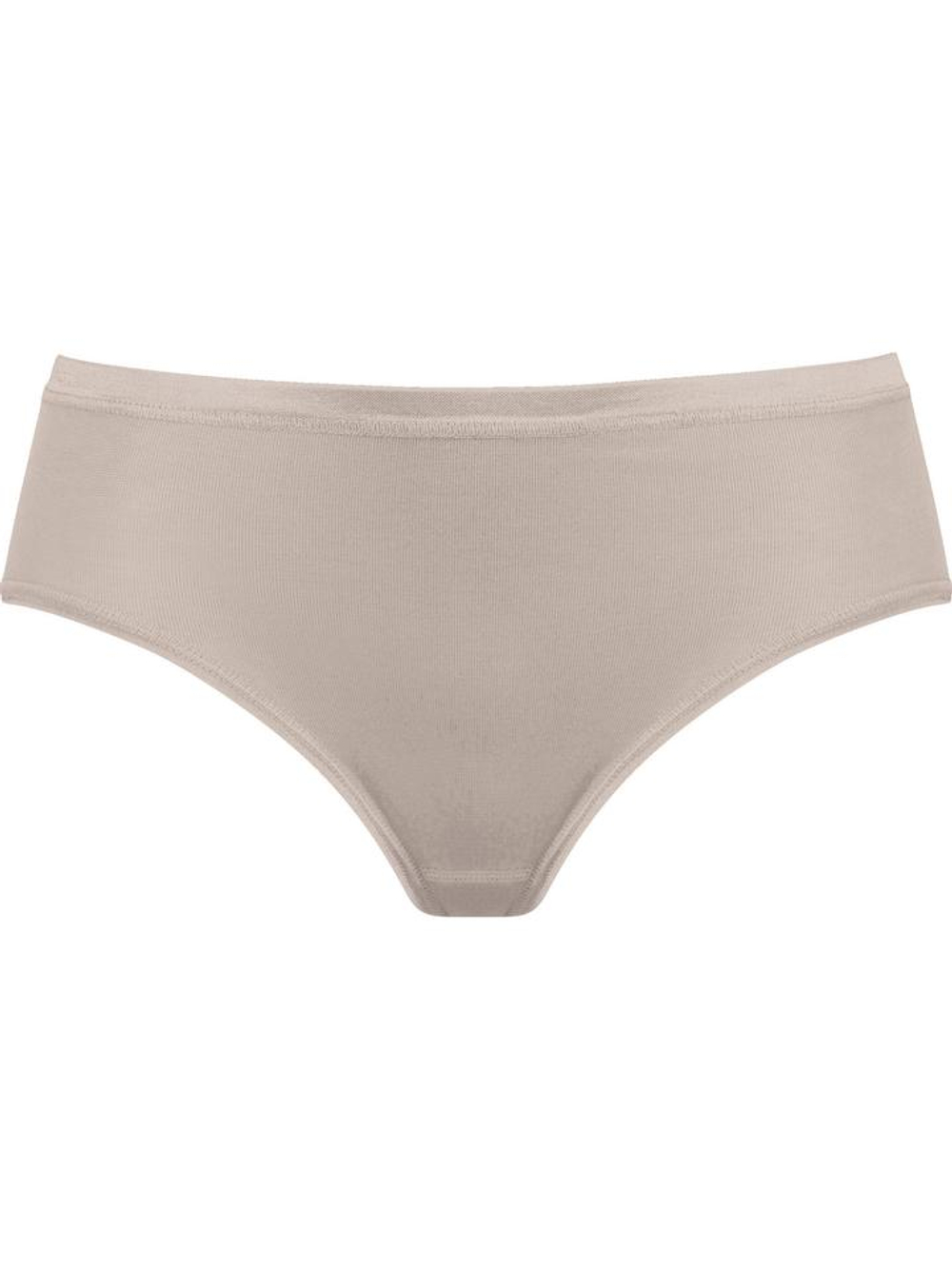 Гладкие трусики-слипы средней посадки (Размер: M) (Цвет: бежевый)