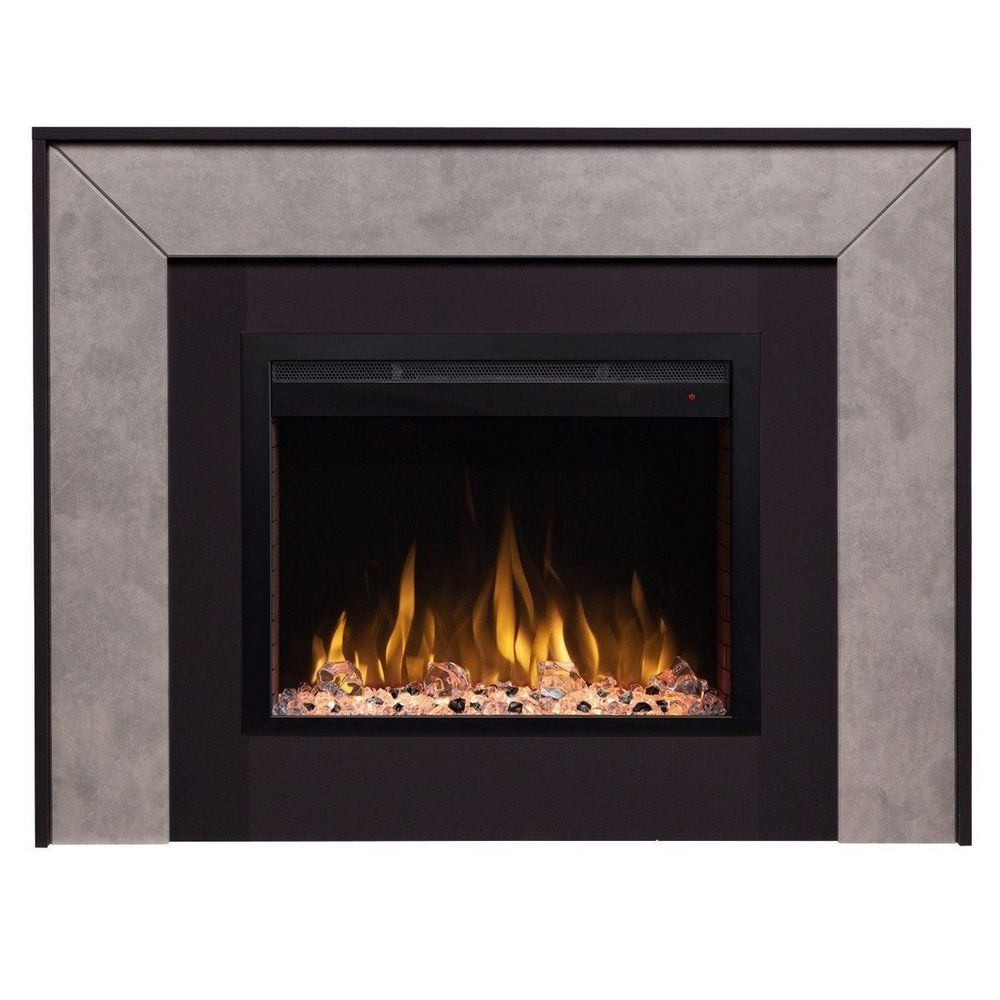 Электрокамин RealFlame Jersey 25,5 GR графит с очагом Saphir 25,5