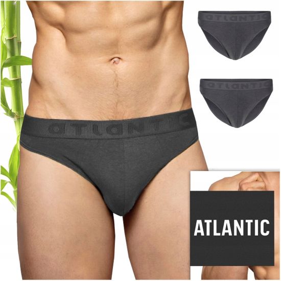 Мужские трусы слипы (2 шт) спорт 2BMP-016 Basic, графитовые