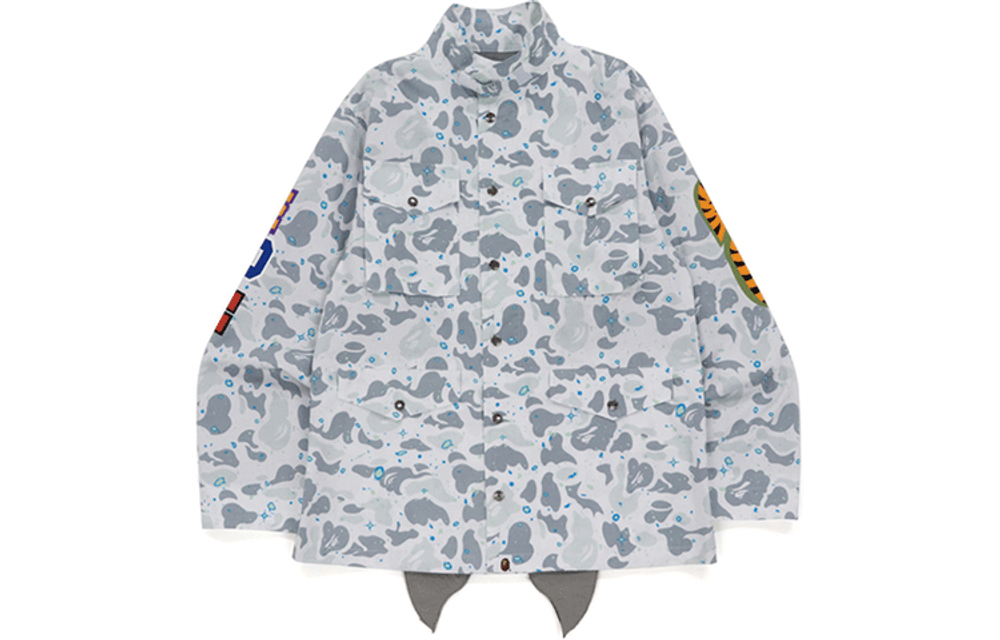 A Bathing Ape Space Camo Shark M 65 Куртка белый
