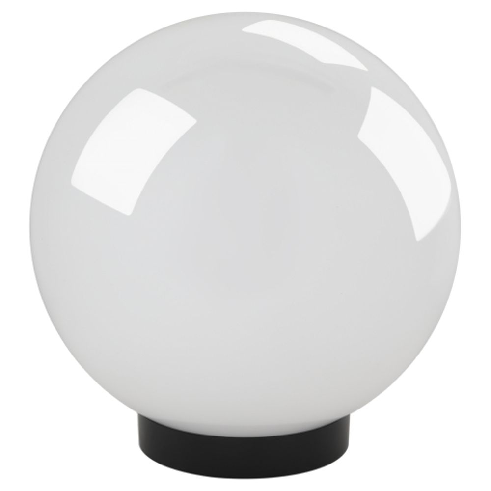 Садово-парковый светильник ЭРА НТУ 02-60-201 шар опаловый призма на опору / кронштейн IP44 Е27 max60Вт d200mm | Садово-парковые светильники