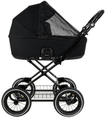 Детская коляска Roan Bass Next Classic d12 2.0 3 в 1 с автокреслом Pituso Baesa Pro Black BNC/85/2 Caviar/Black/руч.Cappuccino
