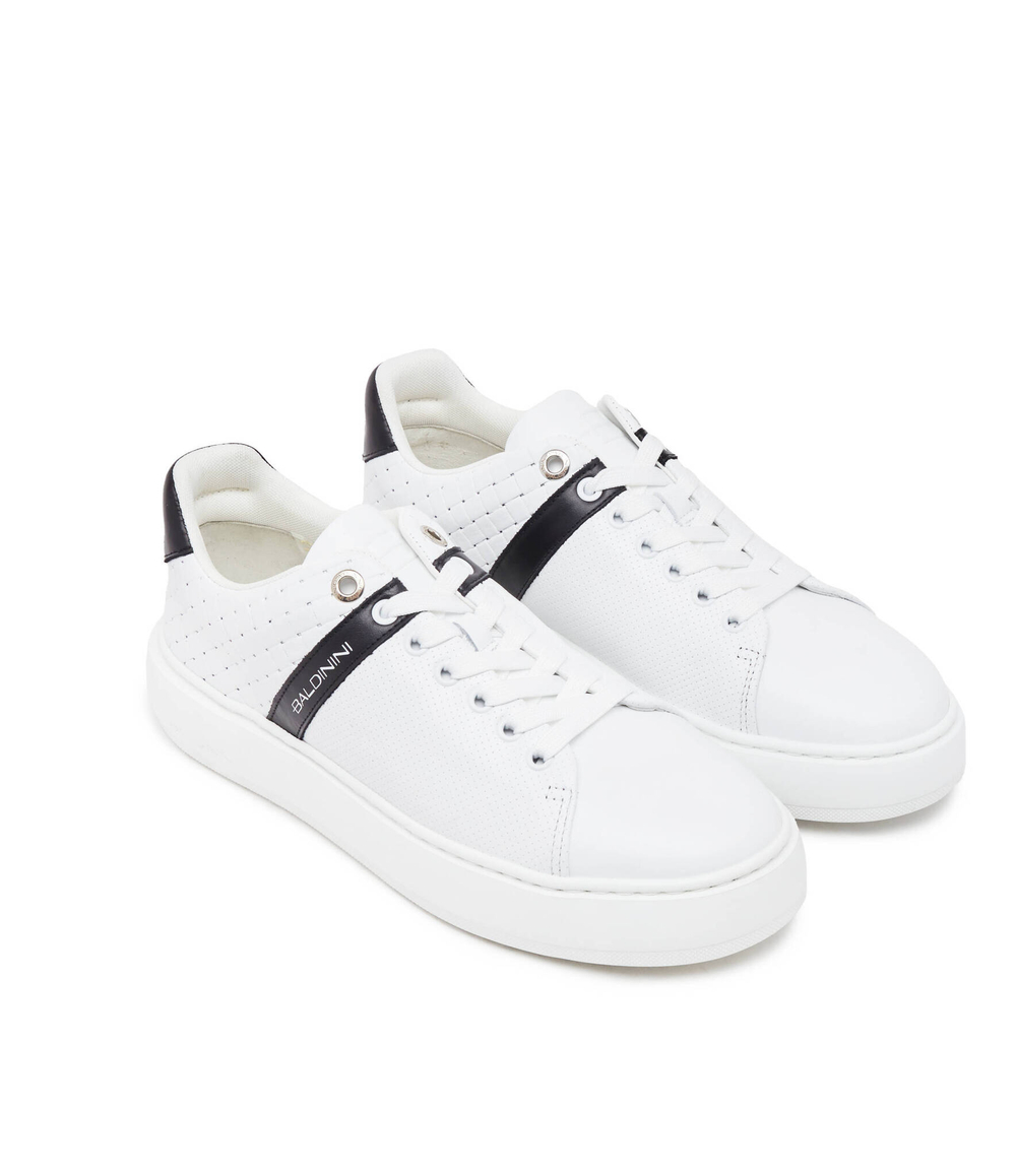 Кожаные кроссовки Baldinini - белый(U4E914T1SINT)